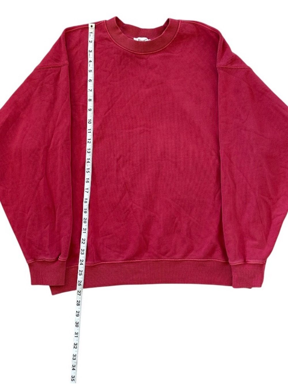 ELWOOD Core Red Oversized Baggy Sweatshirt Men Women Unisex Medium - Picture 7 of 10